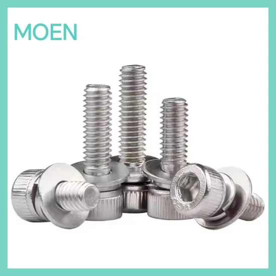 304 216 DIN 912 Stainless Steel Hexagon Bolt High Strength Hexagon Socket Head Cap Screws with Knurled Head